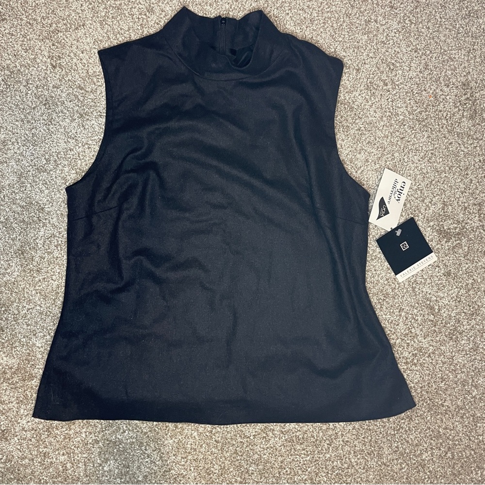 Valerie Stevens Cashmere and Wool Women’s Vest Size 10 Black